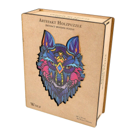 Philos Artefakt Holzpuzzle 2 in 1 Wolf, 180 Teile