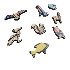 Philos Artefakt Holzpuzzle 2 in 1 Wolf, 180 Teile