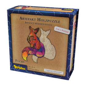 Philos Artefakt Holzpuzzle 2 in 1 Fuchs, 143 Teile