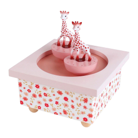 Trousselier Spieluhr tanzend Sophie la Girafe, Blumen...