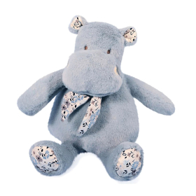 Doudou Hippo Bandana, hellblau 22cm