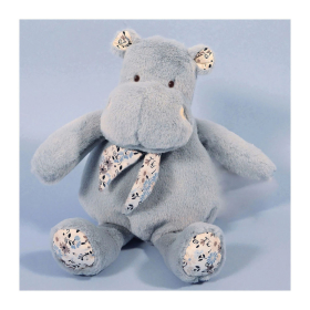 Doudou Hippo Bandana, hellblau 22cm