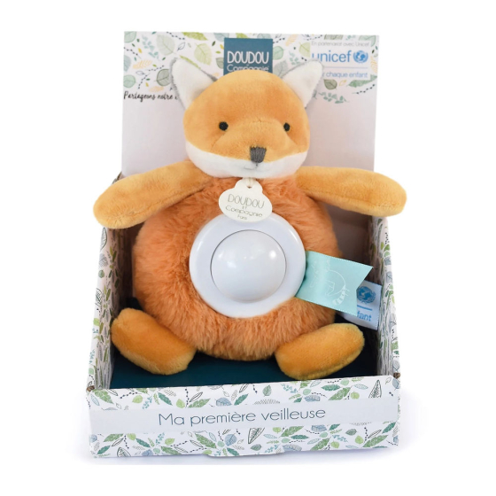 Doudou Unicef Fuchs Nachtlicht 15cm