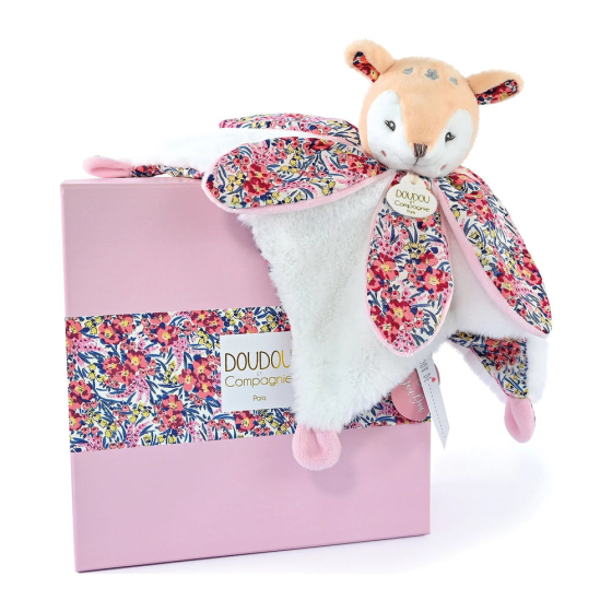 Doudou Schmusetuch Rehkitz Blüte 27cm