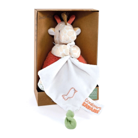 Doudou Giraffe mit Schmusetuch 15cm