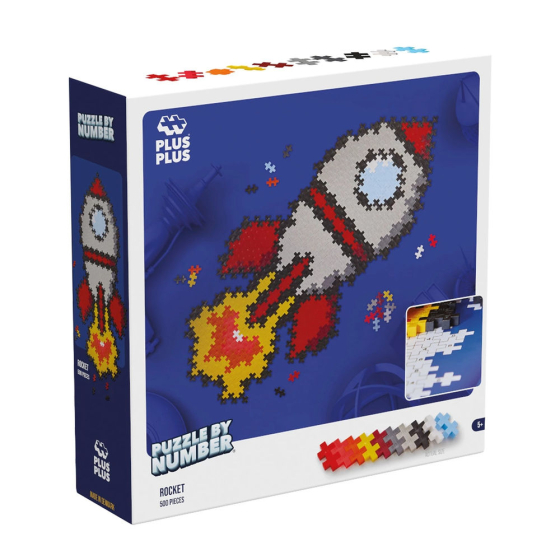 Plus Plus 500 Kreativ Bausteine Puzzle Rakete