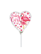 Amscan Mini-Folienballon Flamingo Baby Girl