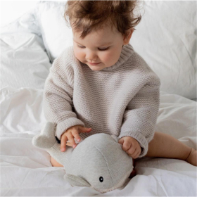 Baby Comforter Moby grau