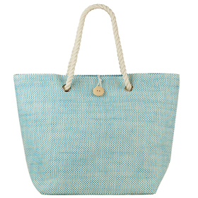 Beco Strandtasche aqua/weiss