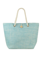 Beco Strandtasche aqua/weiss