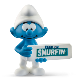 Schleich Schlumpf Smurfin Schild