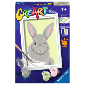 Ravensburger CreArt - Malen nach Zahlen - Gray Rabbit