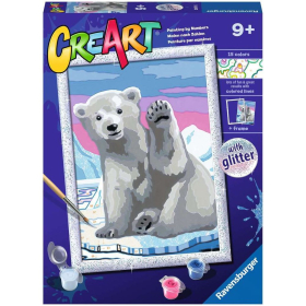 Ravensburger CreArt - Malen nach Zahlen - Pawsome Polar Bear