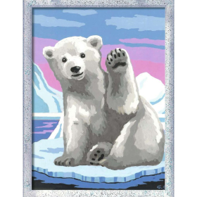 Ravensburger CreArt - Malen nach Zahlen - Pawsome Polar Bear