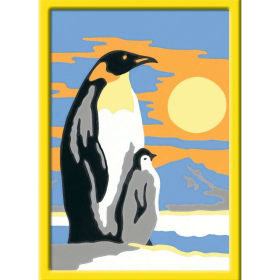 Ravensburger CreArt - Malen nach Zahlen - Penguin Family