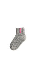 Graue Wolle Damensocken Bubblegum, Kurzsocke, 37-41