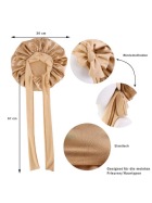 Satin Haarschlafhaube Bonnet zum Binden, gold