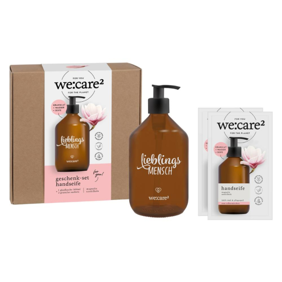 we:care2 Geschenk-Set, Handseifen-Granulat, Lieblingsmensch
