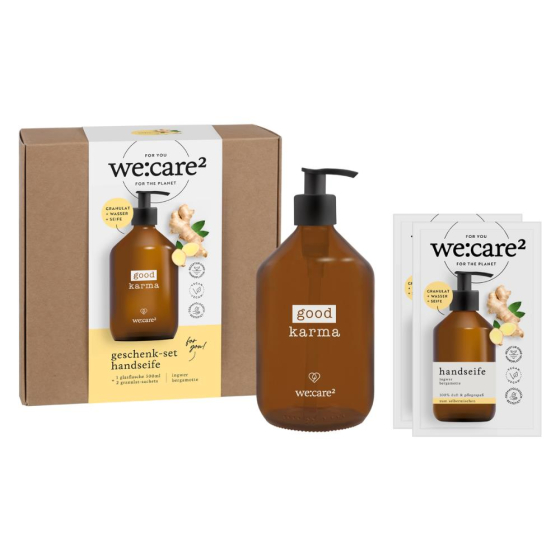 we:care2 Geschenk-Set, Handseifen-Granulat, Good Karma