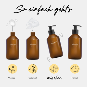 we:care2 Geschenk-Set, Handseifen-Granulat, Good Karma