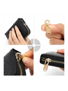 Universa Zipper Öse X2, 5er-Set, gold