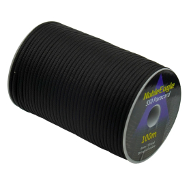 550 Paracord Eagle, 4 mm, 7 Kern, Schwarz