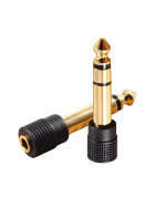 Jack (6.3 mm) Male zu Klinke (3.5 mm) Female Adapter, 2er-Set