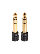 Jack (6.3 mm) Male zu Klinke (3.5 mm) Female Adapter, 2er-Set