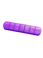Woche Tablettenbox, violett