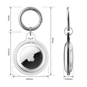 Protect Apple Arittag Hülle X1, transparent/weiss