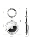 Protect Apple Arittag Hülle X1, transparent/weiss