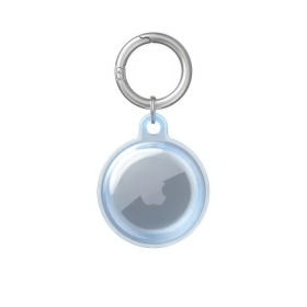 Protect Apple Arittag Hülle X1, transparent/blau