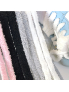 Fuzzy Laces Flat, Plüsch-Schnürsenkel, schwarz