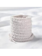 Fuzzy Laces Flat, Plüsch-Schnürsenkel, grau
