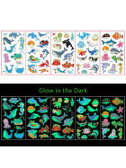Glow in the Dark Tattoos Meerestiere
