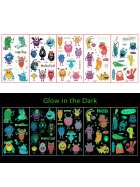 Glow in the Dark Tattoos Monster
