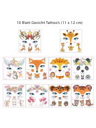 Fantastische Gesichts-Tatoos, 10 Bögen