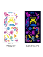Fluoreszierende Tattoos Party Garden