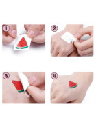 Rainbow Style Tattoos, 8er-Set