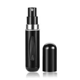 Mini Parfümzerstäuber Flasche, 10 ml, schwarz