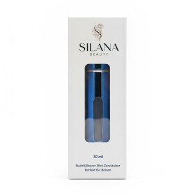 Mini Parfümzerstäuber Flasche, 10 ml, silber