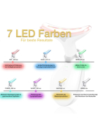 7in1 LED Lichttherapie für Hals- & Gesicht, schwarz