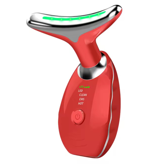 7in1 LED Lichttherapie für Hals- & Gesicht, rot