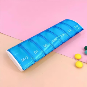 1x7 Medikamentenbox DE, blau