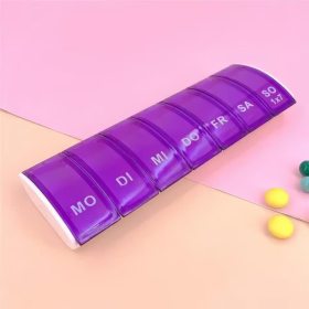 1x7 Medikamentenbox DE, violett