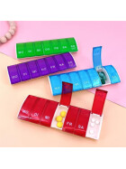 1x7 Medikamentenbox DE, mehrfarbig