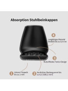 Profi Stuhlbein Silikon Filz Stulpen, 4er-Set, S, schwarz-grau