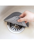 XL-Uni Abflusssieb Silikon, weiss