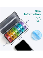 Medimax Tablettenbox, transparent