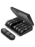 3x7 Medikamentenbox Travel, schwarz